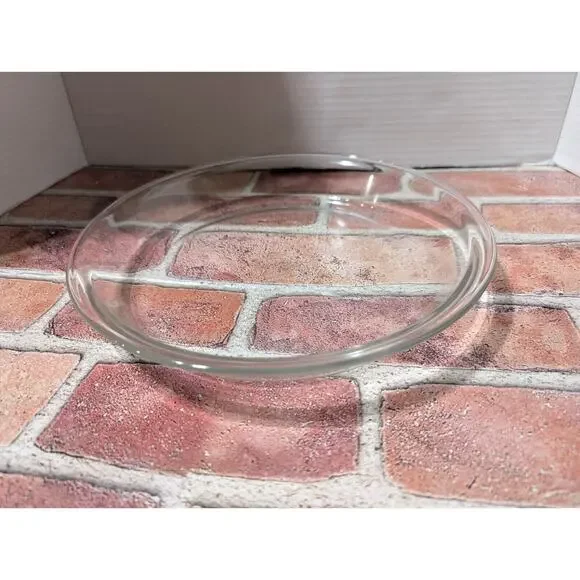 Vintage Pyrex Glass Pie Plate 209 Baking Dish Pan 9 inch Diameter Clear VTG - Picture 2 of 4